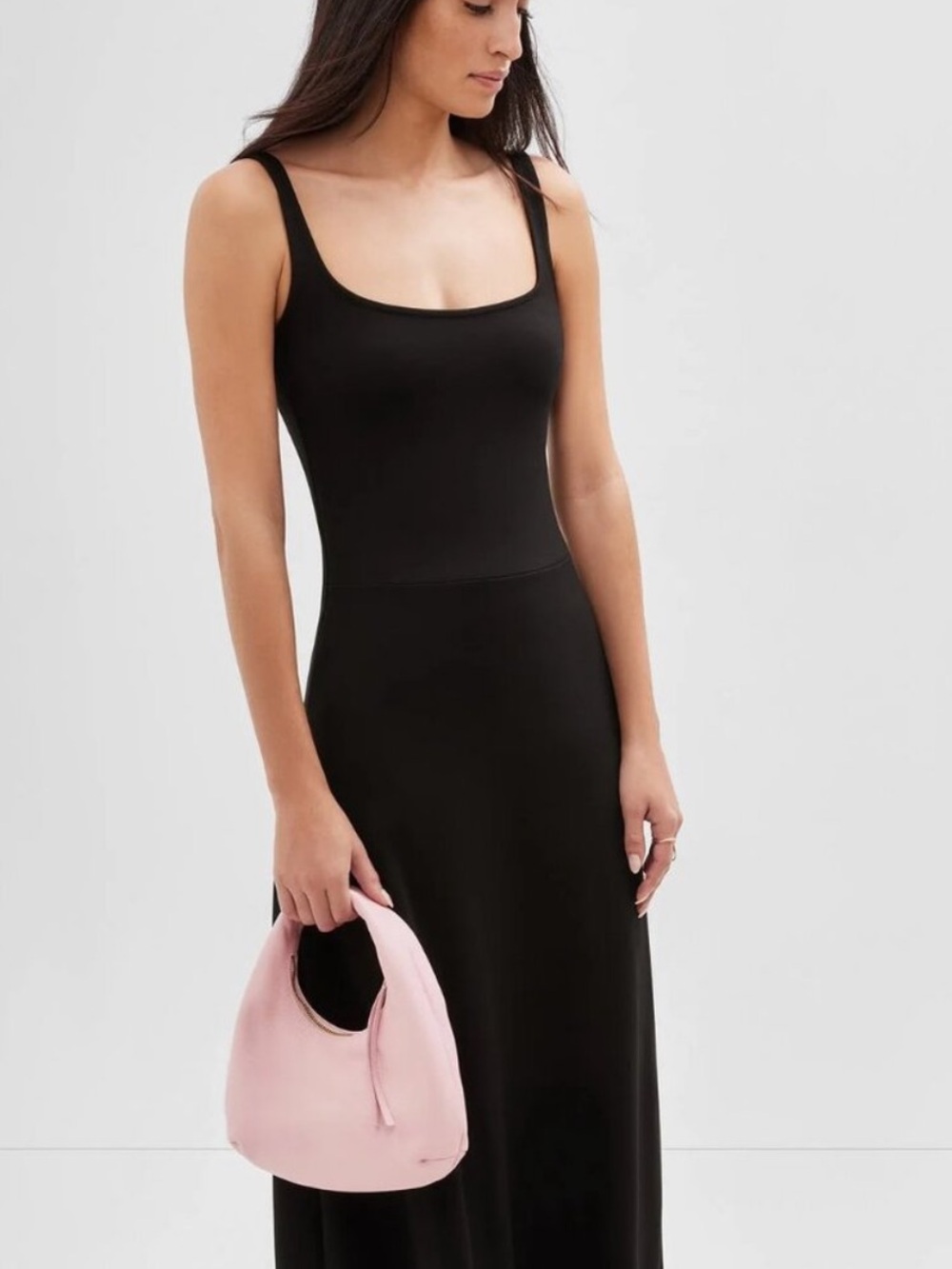 MARCELLA NYC Marvin Minimal Square Scoop Neck Tank Off White Maxi Dress XXL NEW - Picture 3 of 12